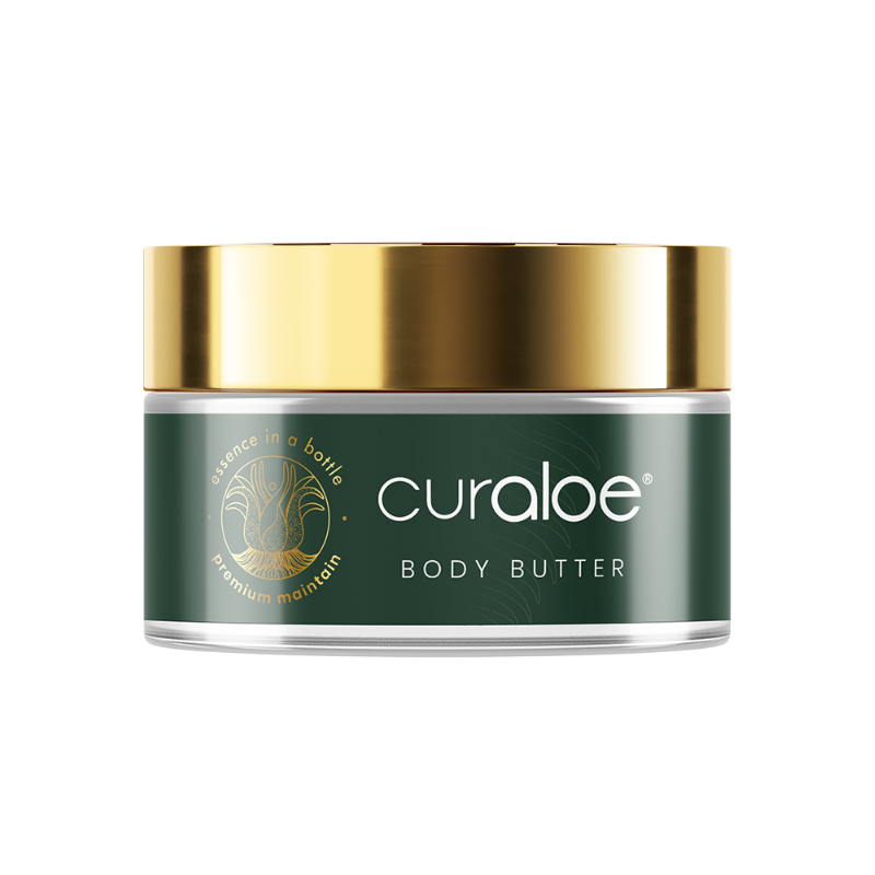 Hydrate with Curaloe Body Butter: 70% Aloe Vera