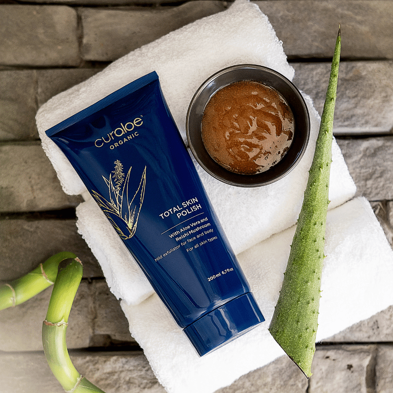 Brighten Complexion and Reduce Acne with Curaloe Organic Exfoliator