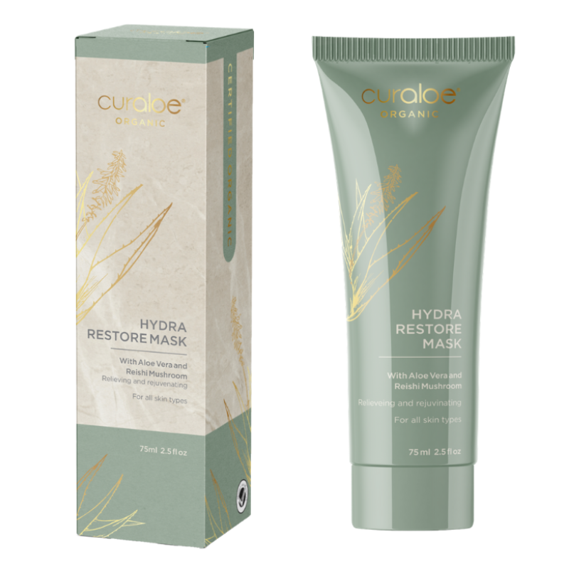 Curaloe Organic Hydra Restore Mask 75ml Packaging