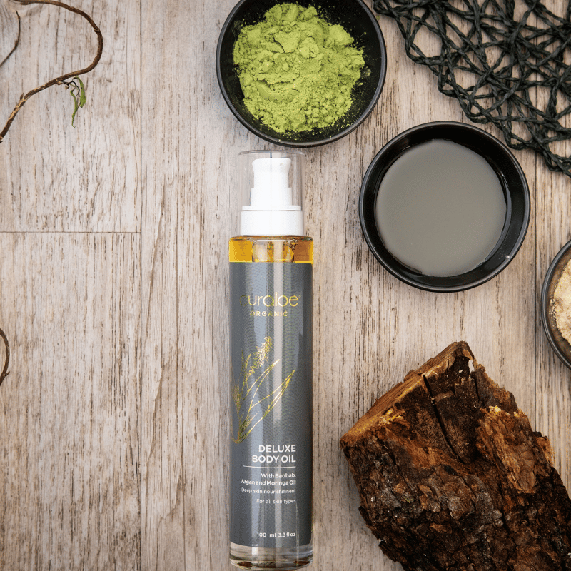 Quick Absorbing Curaloe Face & Body Oil - Nourishing with Moringa & Rosehip
