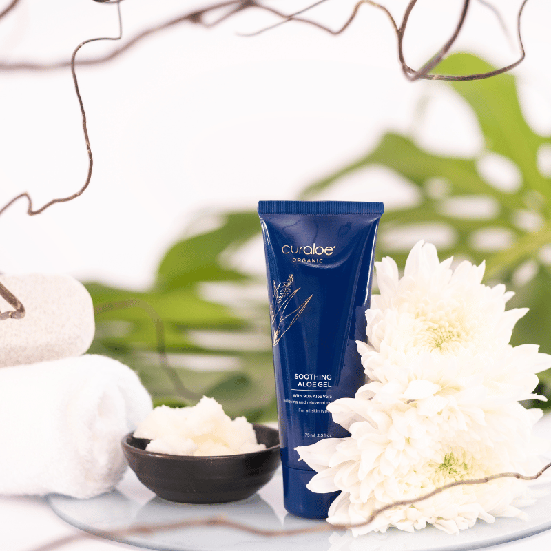 Curaloe Aloe Vera Gel for Sunburn, Itchy Skin, and Scar Recovery